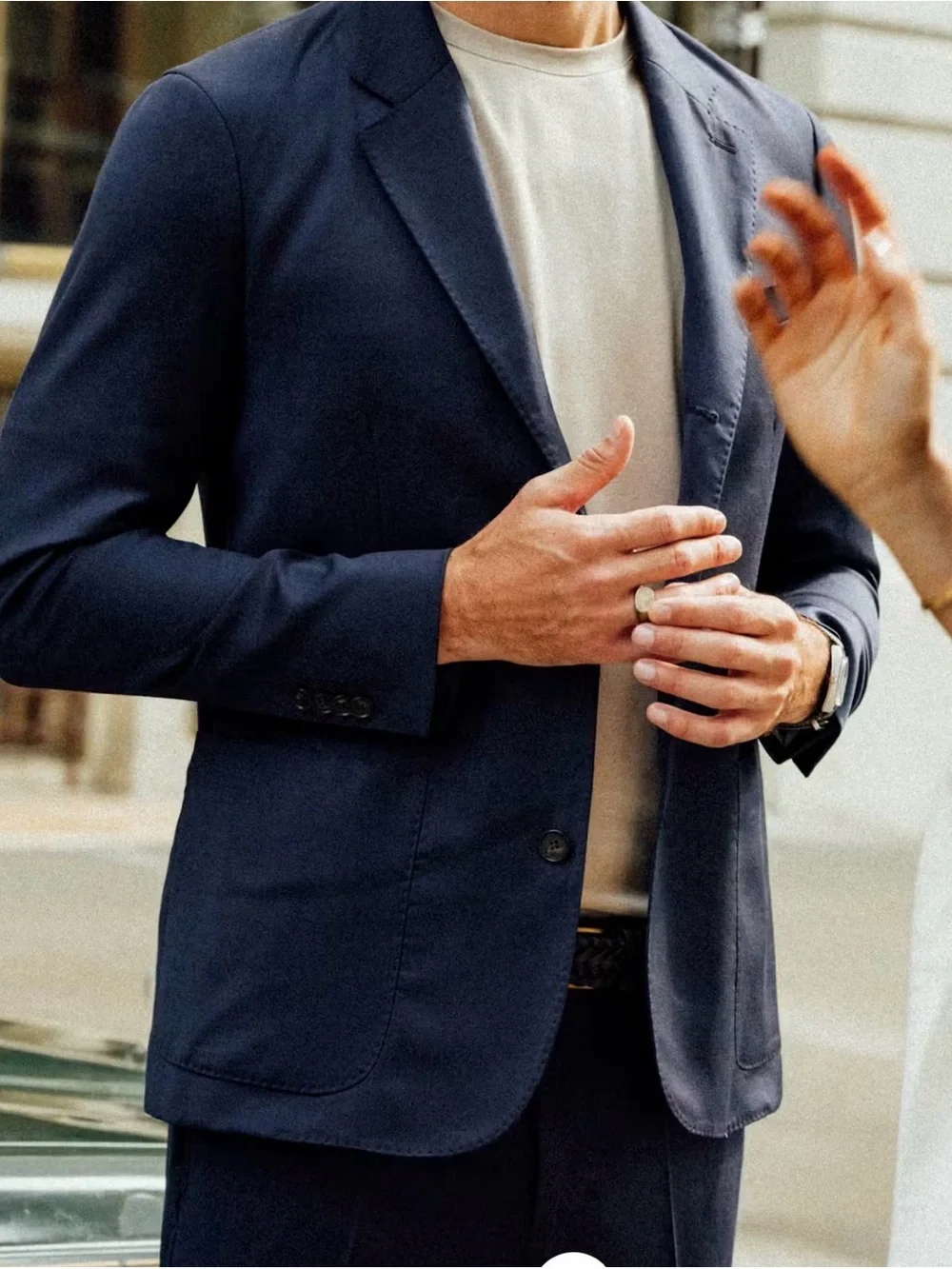 Huckberry Wills - Rosedale Linen Classic Patch Pocket Suit Jacket in Navy